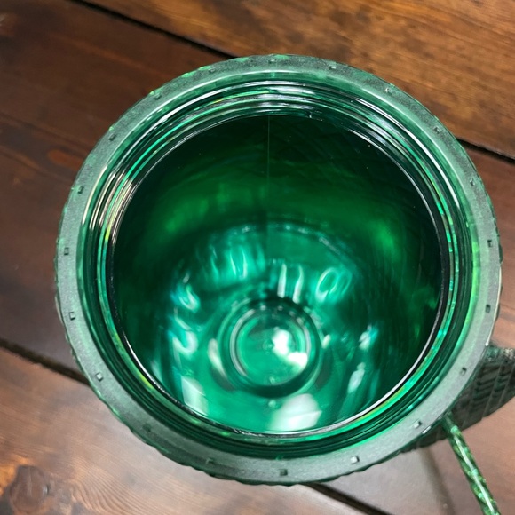 Starbucks Textured 24 oz Travel Cold Cup Emerald Green Diamond Cut NWOT - Picture 6 of 10